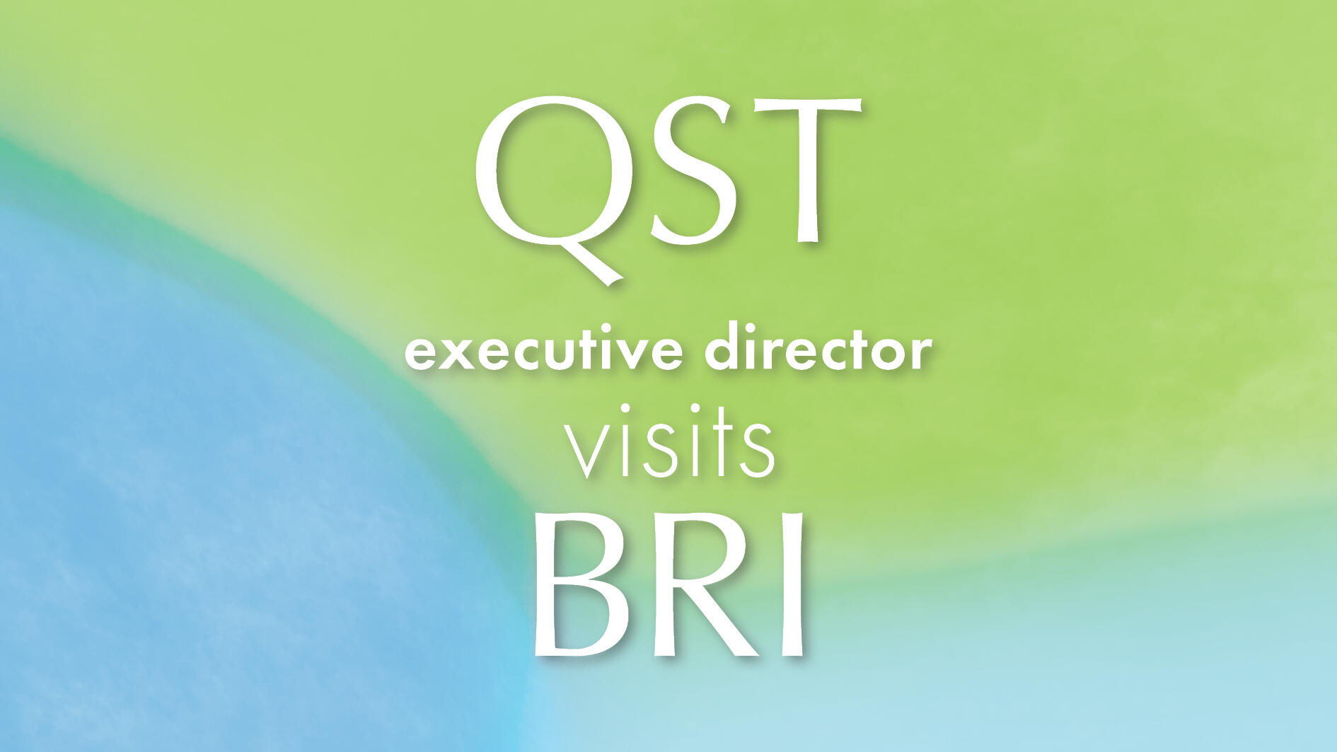QST executive director visits BRI