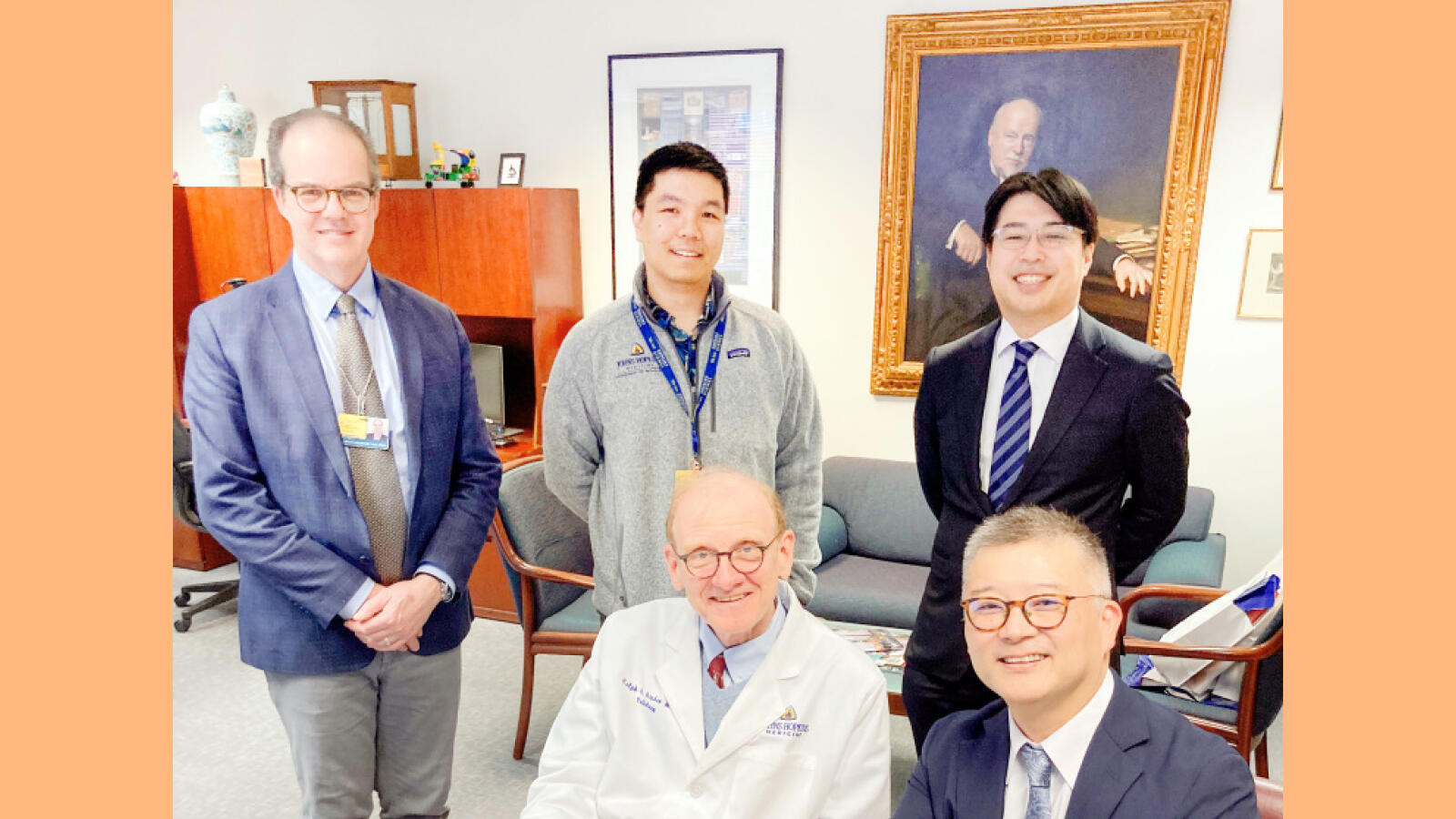 米国ジョンズ・ホプキンズ大学と共同研究交流に関する覚書締結延長の記念調印式を行いました