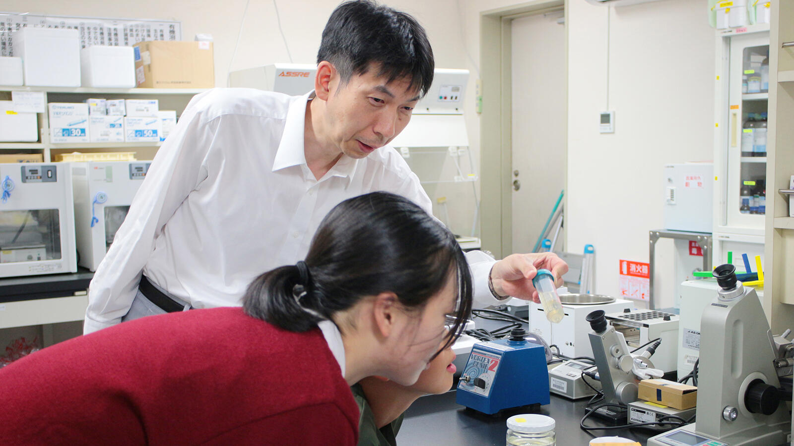 新潟市の高校生1名・小学生1名が見学に訪れました！