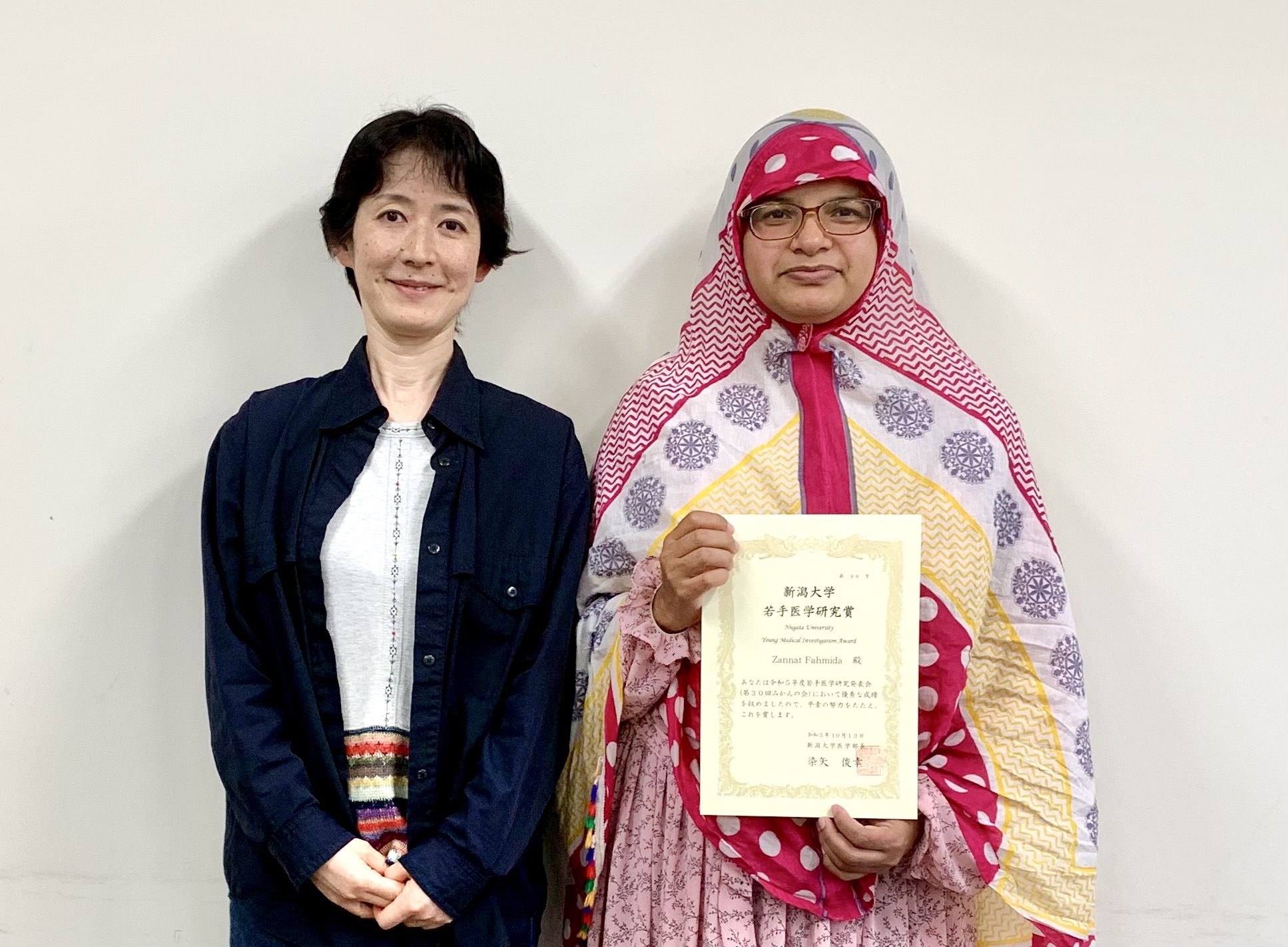 Zannatさんがポスター賞を獲得しました!!! Zannat-san received the poster award!!!