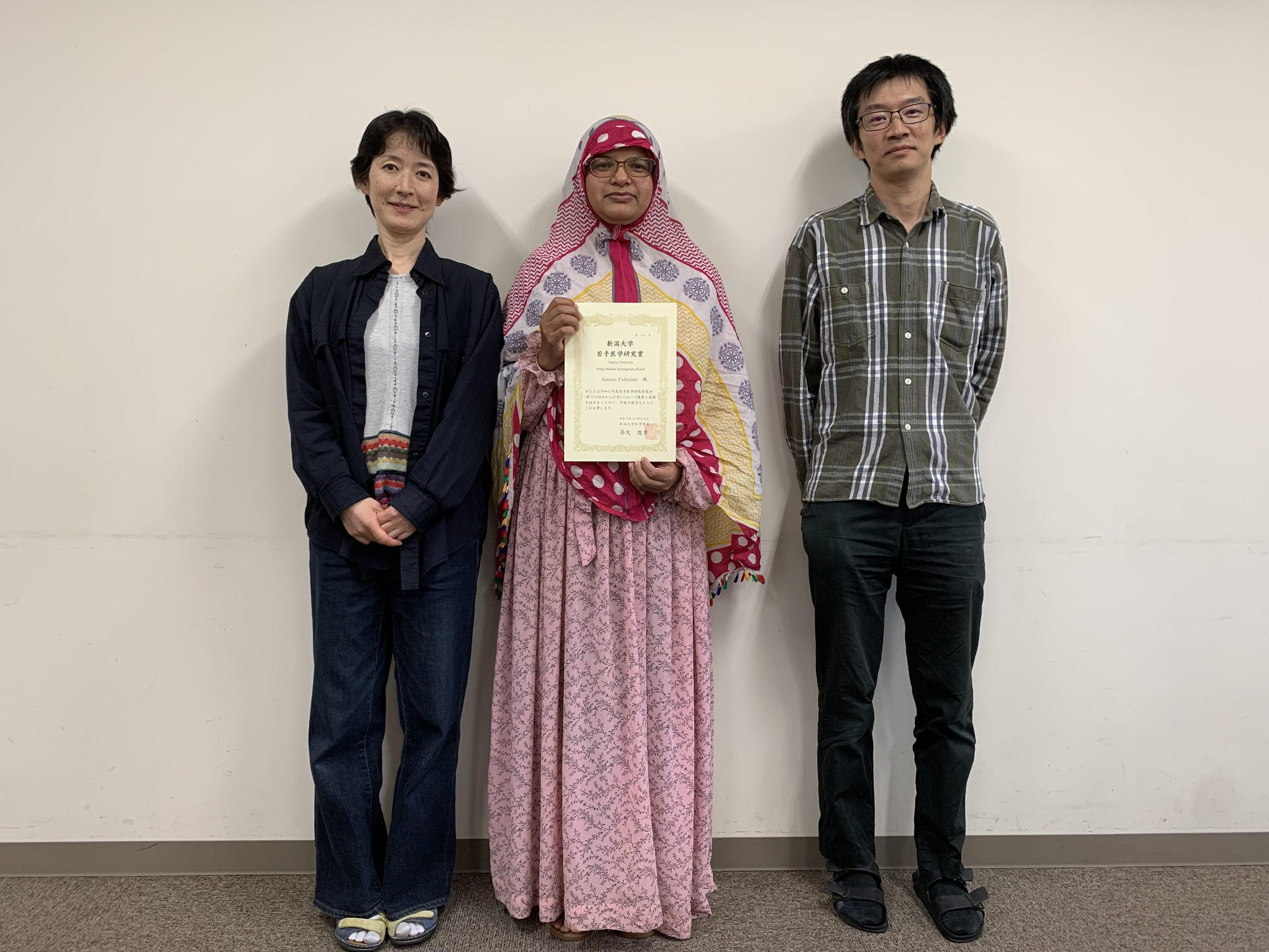 Zannatさんがポスター賞を獲得しました!!! Zannat-san received the poster award!!!
