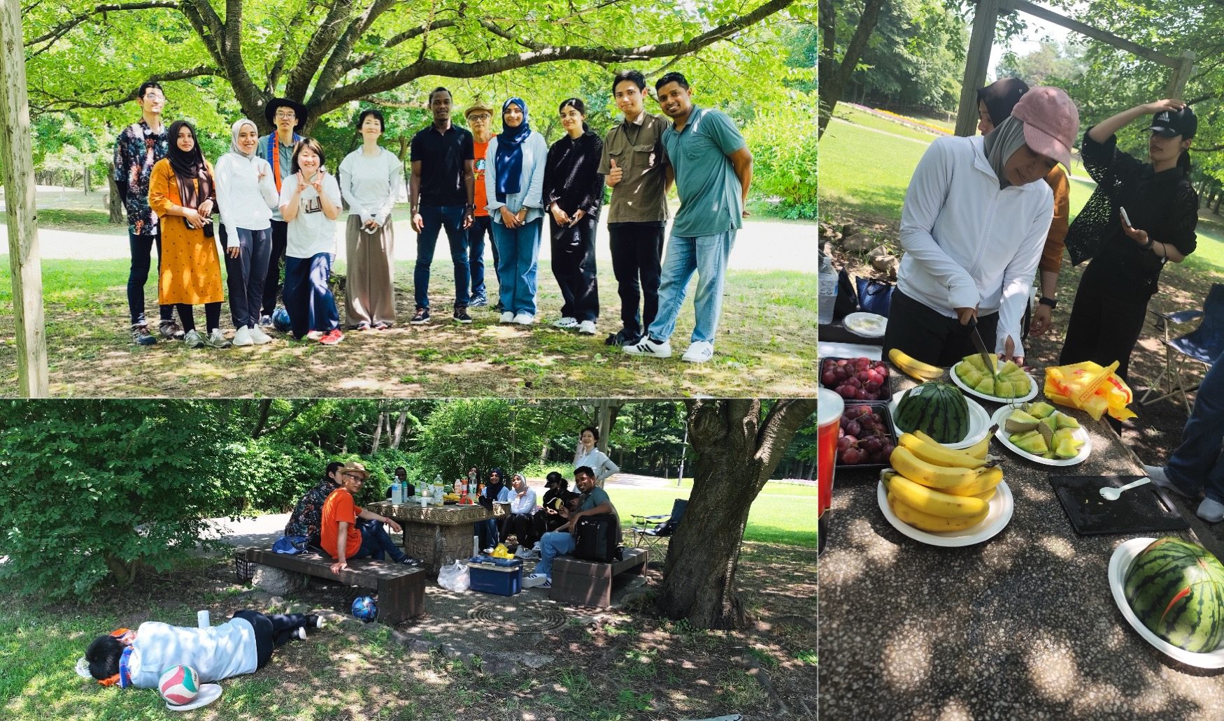 Zeeshanさんの歓迎会をスポーツ公園で実施しました